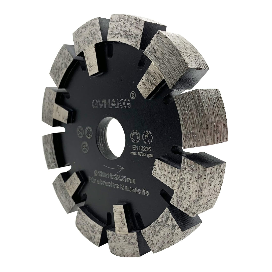 GVHAKG Tuck Point 120mm Diamant Fräser,Sehr verschleissfest Lange Lebensspanne für Estrich, Asphalt,