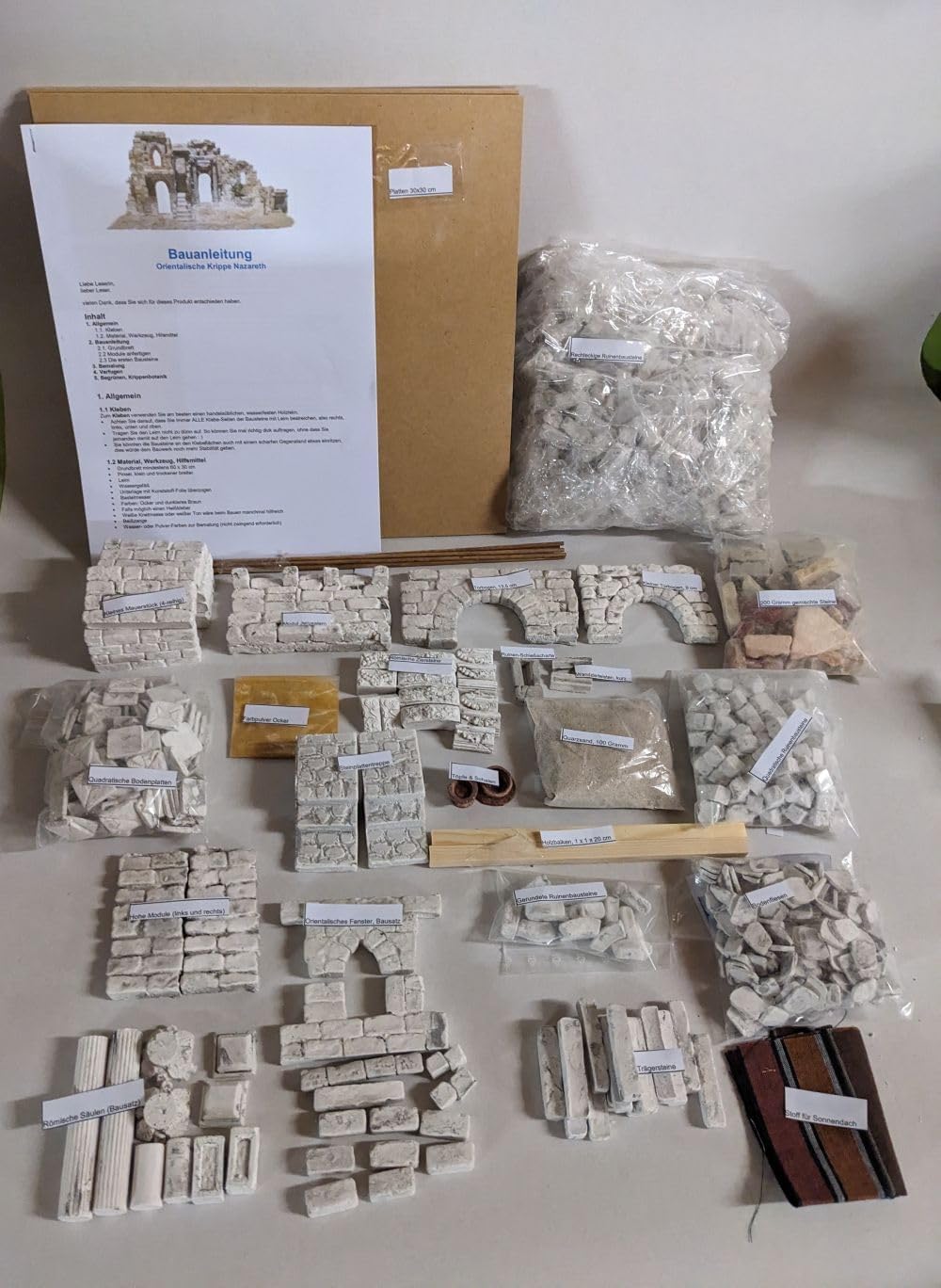 menta-modellbau Krippenbausatz Nazareth, Orientalische Weihnachtskrippe, Bausatz, Krippenbau, Krippe