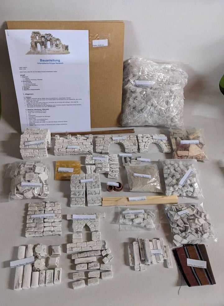 menta-modellbau Krippenbausatz Nazareth, Orientalische Weihnachtskrippe, Bausatz, Krippenbau, Krippe
