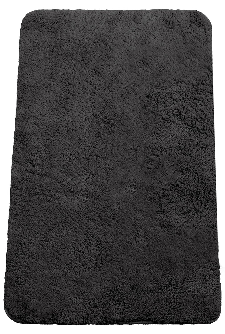 Brandsseller Badematte 70x120 cm Badezimmerteppich Badvorleger Badeteppich Schwarz