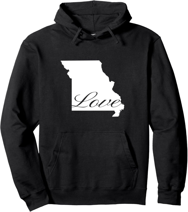 Missouri Cursive Love State Pullover Hoodie