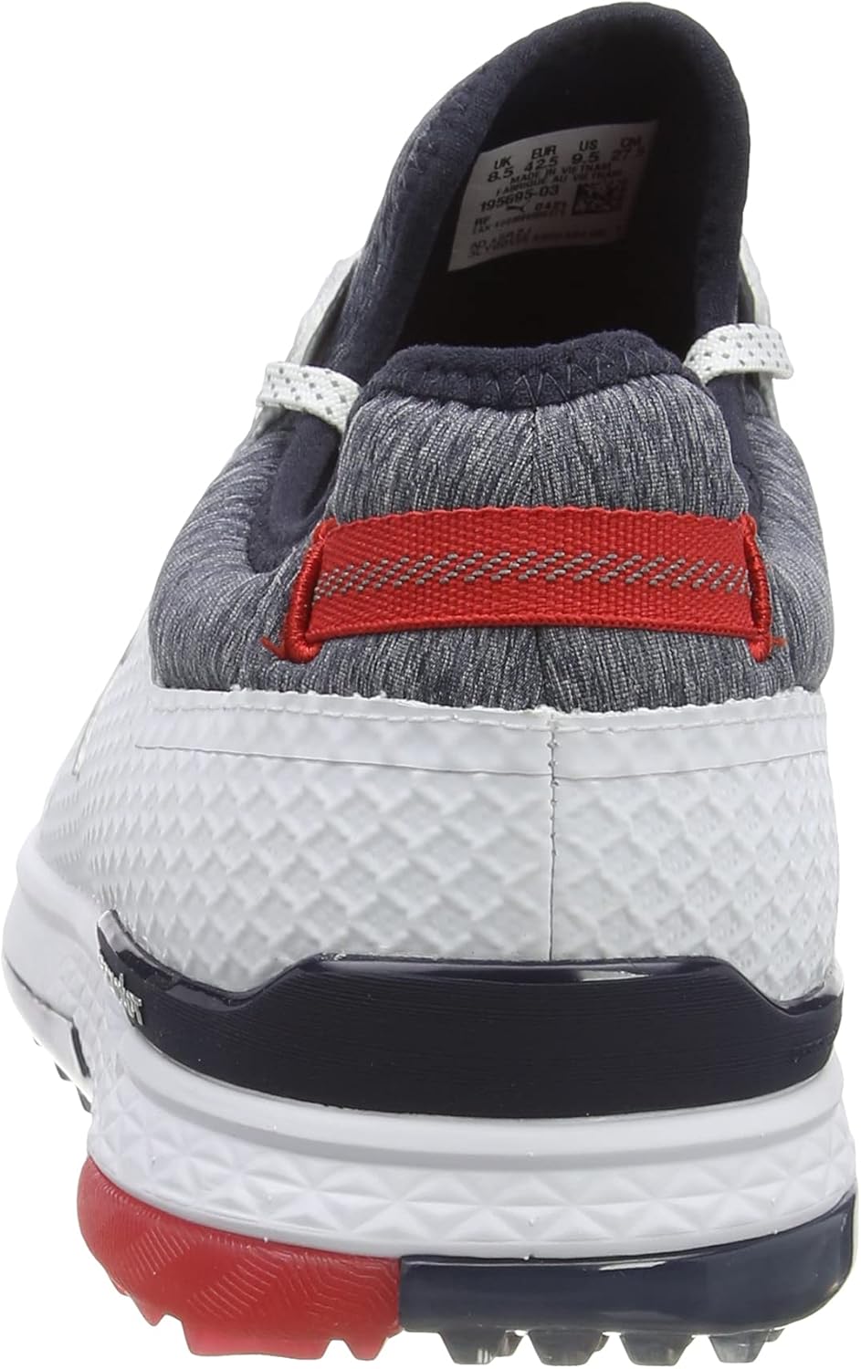 Puma Golf Herren PROADAPT ALPHACAT Spikeless wasserdichte Golfschuhe 42.5 EU Puma White Navy Blazer