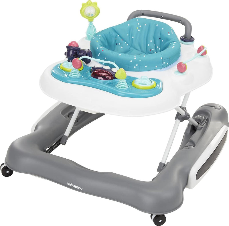 Babymoov 5-in-1 Lauflernhilfe, Gehfrei bis 12 Monate, Lauflernwagen bis 24 Monate, inkl. Spielekonso