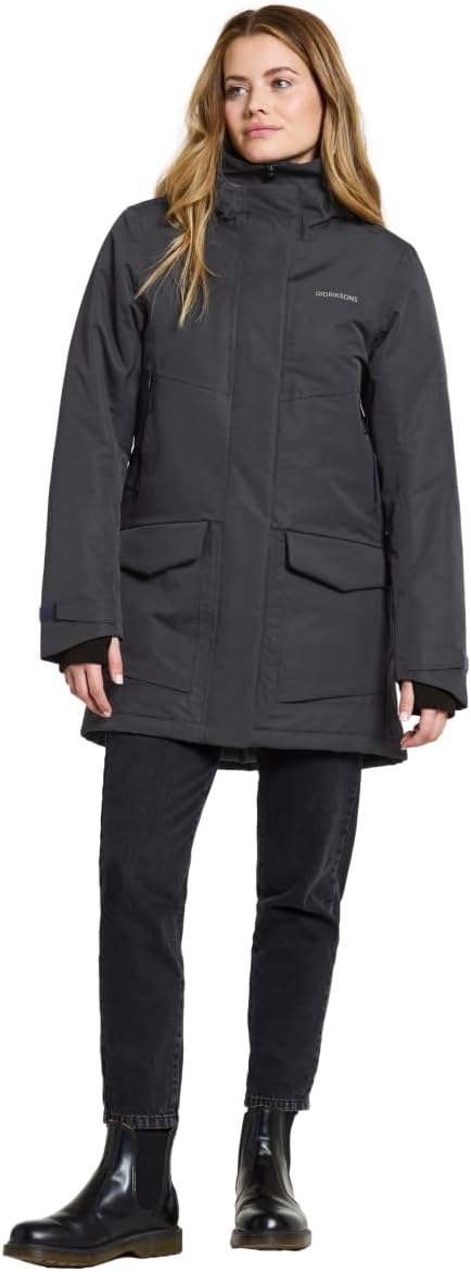 Didriksons Damen Frida 7 Parka Winterjacke, 38 Dark Night Blue