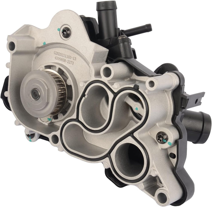 Flynsu 5 Röhren Kühlmittelpumpe Wasserpumpengehäuse Baugruppe Thermostat 04E121121E 04E121042A 04E12