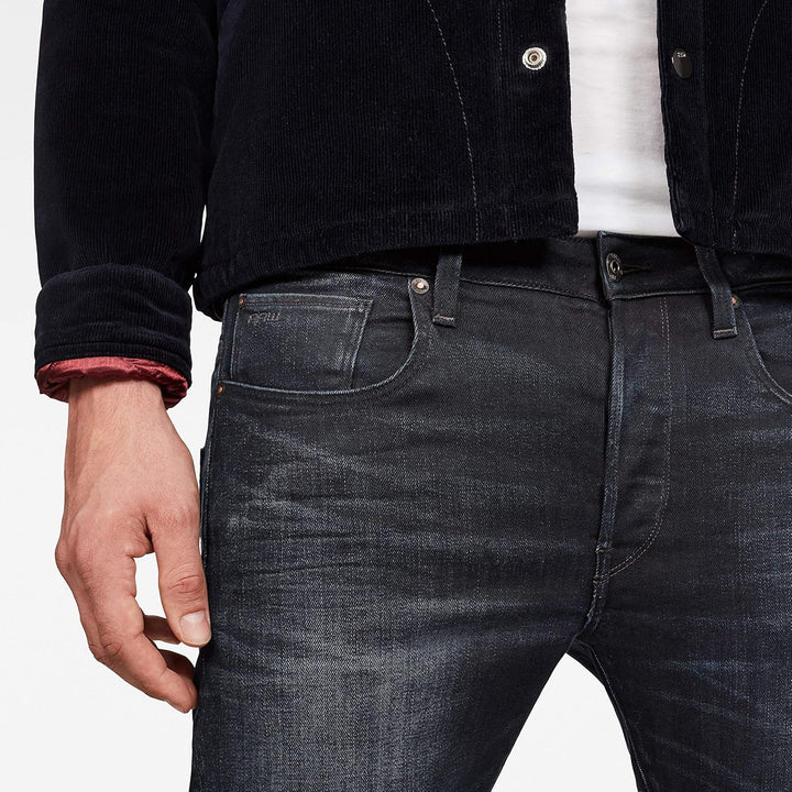 G-Star Herren 3301 Slim Fit Jeans 27W / 32L Blau (Dk Aged 51001-8466-89), 27W / 32L Blau (Dk Aged 51