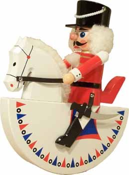 Rudolphs Schatzkiste Nussknacker Reiterlein Husar rot BxHxT 24,5x27,5x10cm NEU Weihnachten Seiffen N