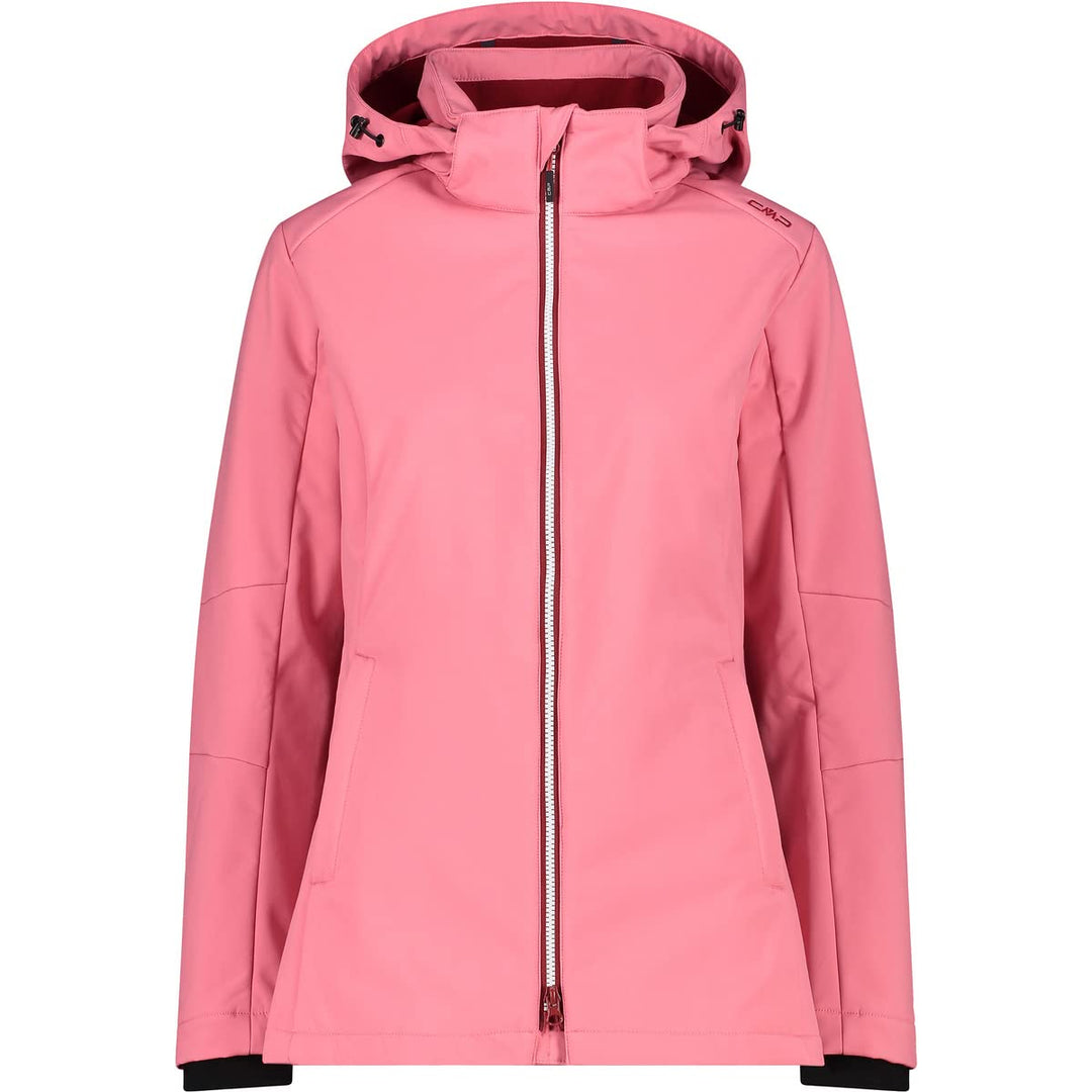 CMP Damen Damen-softshelljacke mit Abnehmbarer Kapuze WOMAN JACKET ZIP HOOD (1er Pack) 34 Desert Ros