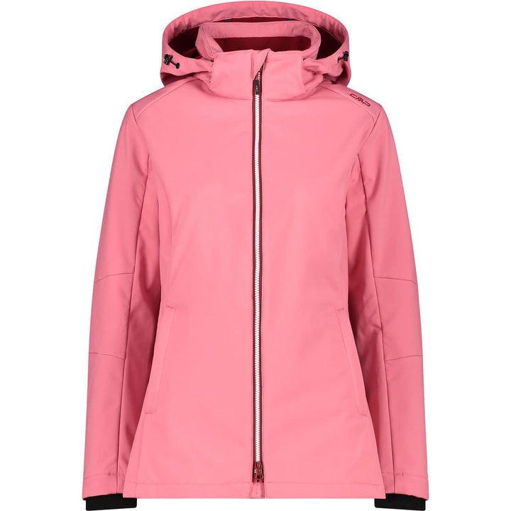 CMP Damen Damen-softshelljacke mit Abnehmbarer Kapuze WOMAN JACKET ZIP HOOD (1er Pack) 34 Desert Ros