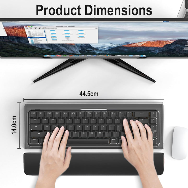 Tastaturablage Aus Durchsichtiges Acryl Geneigter Computer Mit Aufbewahrungsbo, Tastaturablagehalter