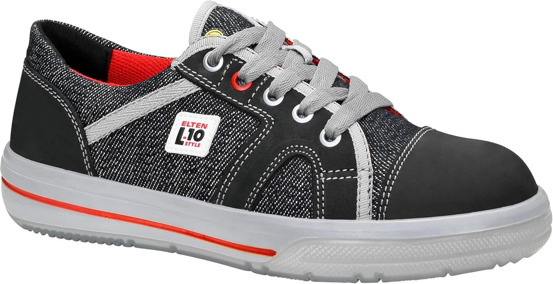 ELTEN Sicherheitsschuhe Sensation Lady Low ESD S2, Damen, Leder/Textil, Stahlkappe, leicht, sportlic