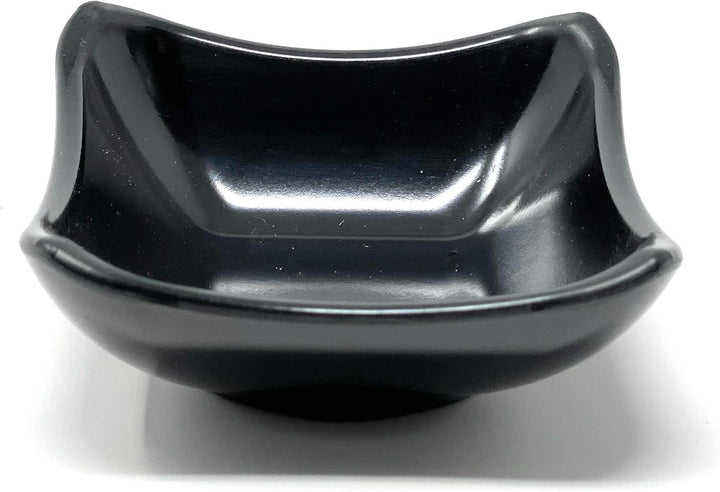 4x Dipschalen Melamin Set Schwarz 755 Snackschale Servierschale Klein Mini Saucenschälchen Soja Schw