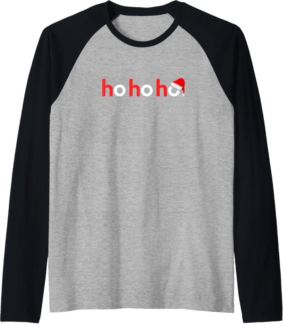 Christmas Shirts for Men Women Kids Xmas Gift Idea Ho Ho Ho Raglan