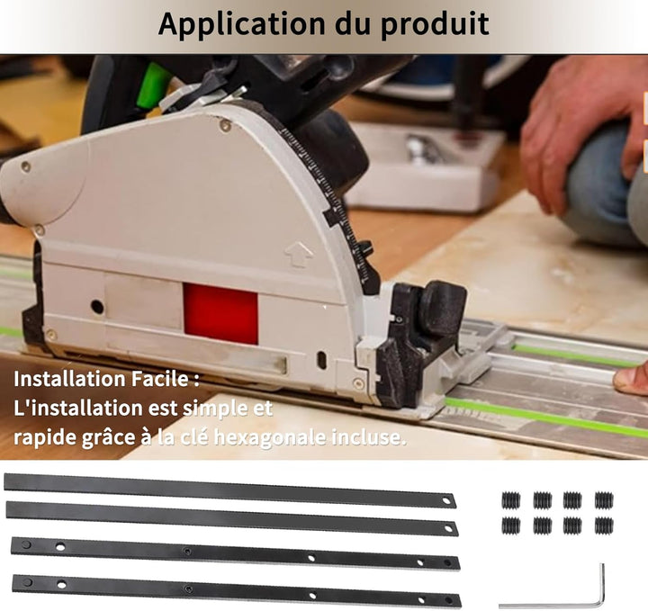 Führungsschienenverbinder – Set mit 4 Stück für Makita und Festool P-45777, kompatibel mit gerade, a