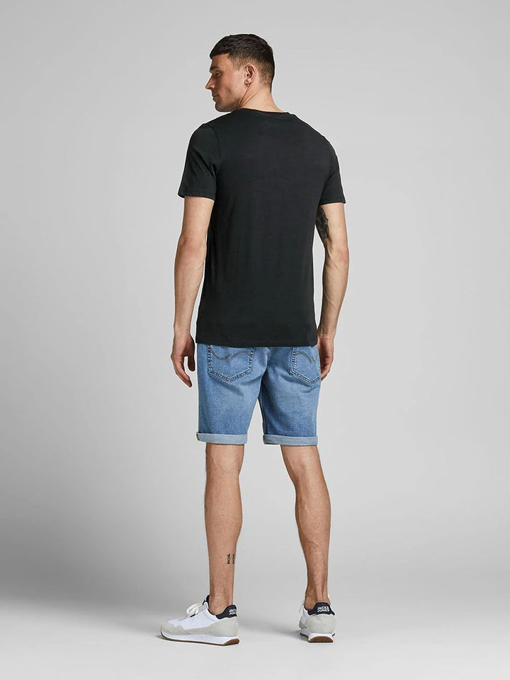 JACK & JONES Herren Shirts T-Shirts Logo Tee Crew Neck 3er Pack XS - Black / Black / Black, XS - Bla