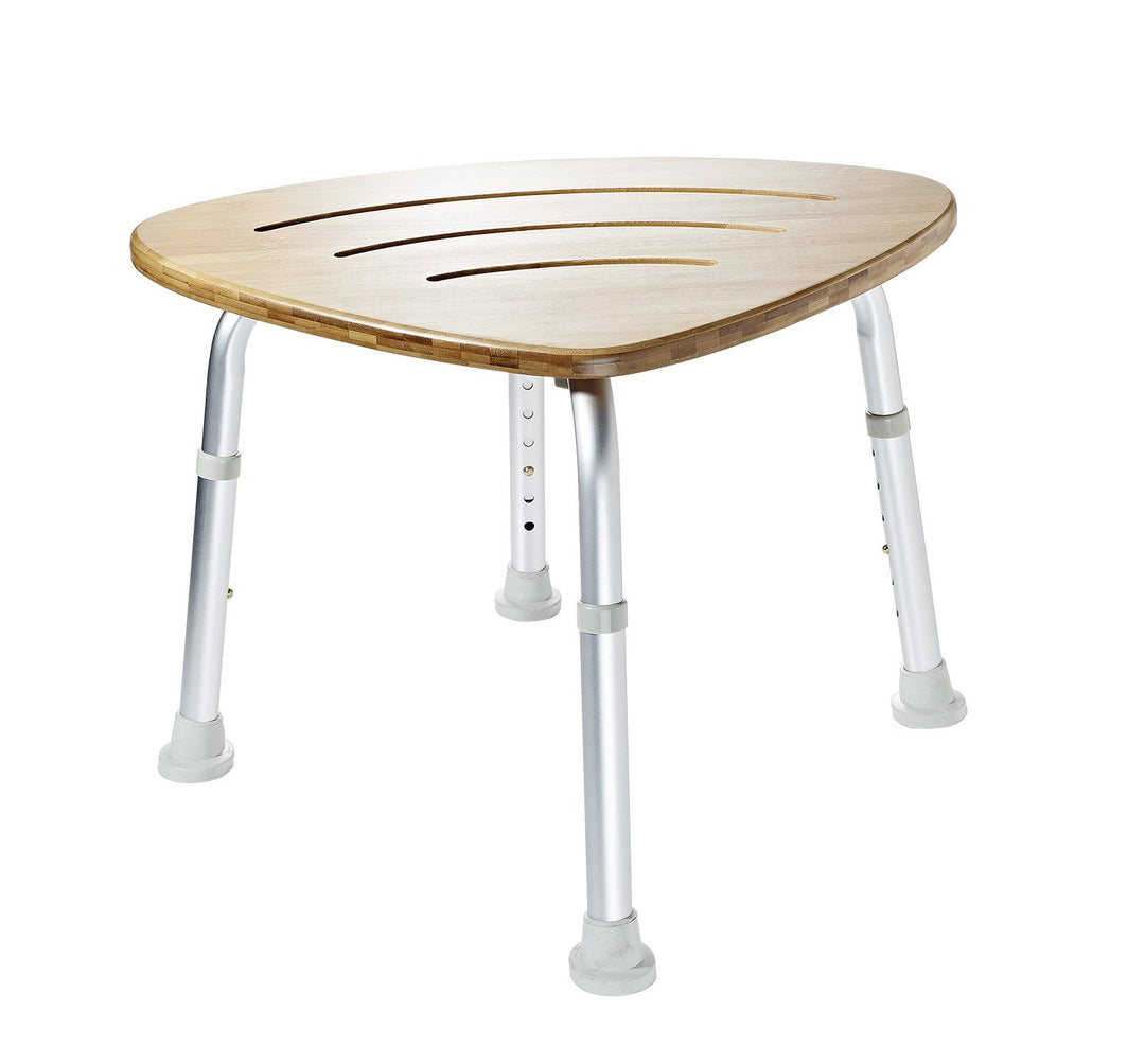 RIDDER Assistent A00502081 Badezimmer-Hocker, Dusch-Hocker, Bambus