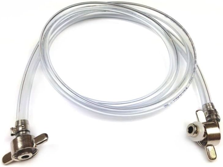 Bierschlauch 10x15mm mit Anschlüsse verschiedene Längen für Zapfanlage Bierkühler Durchlaufkühler (1