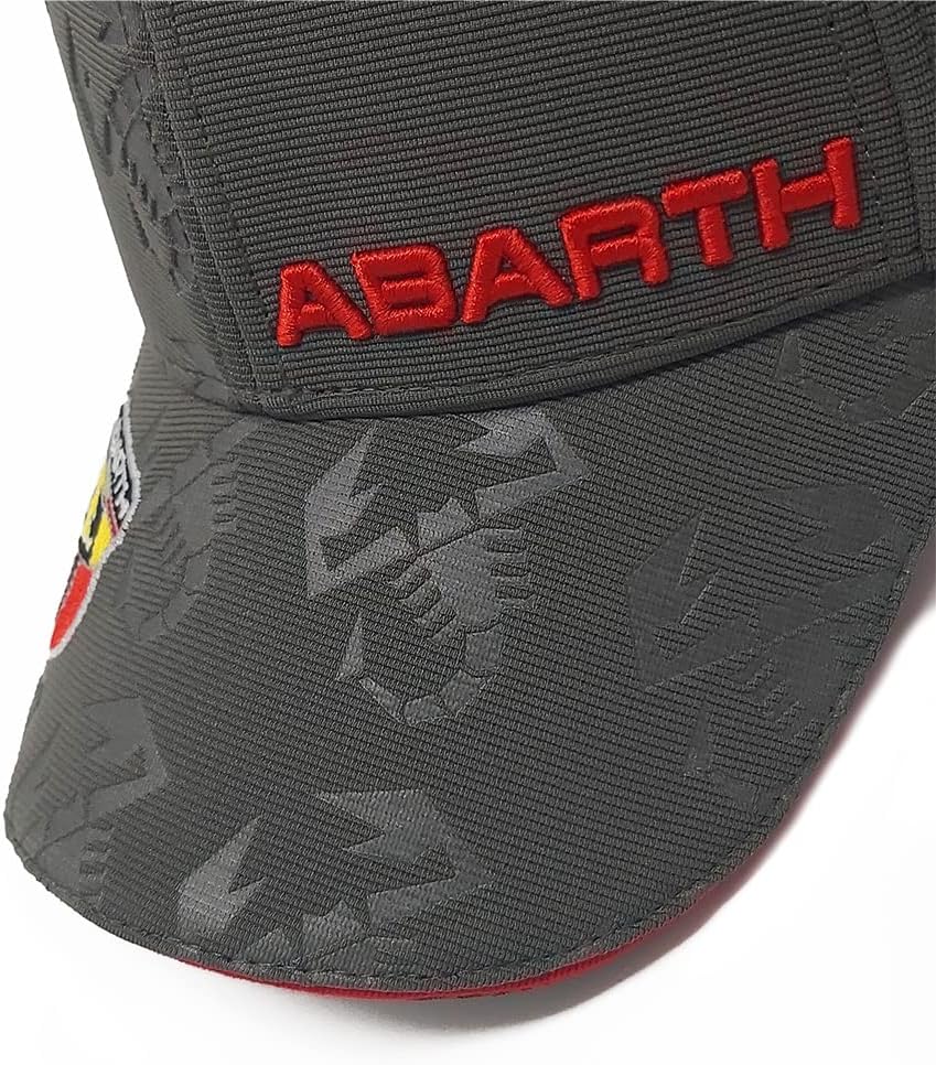 Abarth Gebogene Schirmmütze, Graugrün