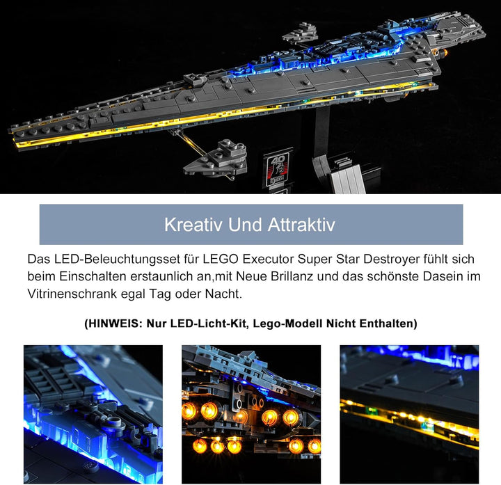 Led Licht Set für Lego 75356 S'tar Wars Executor Super Star Destroyer (Kein Lego-Modell), Dekoration