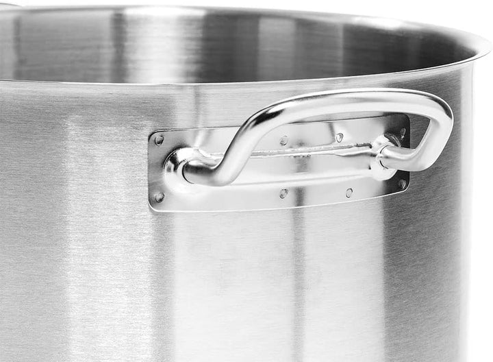 Hoch Edelstahl Kochtopf, 8L Liter, Deckel, Topf, Induktion, Gasherd, Elektro, Spülmaschinengeeignet,