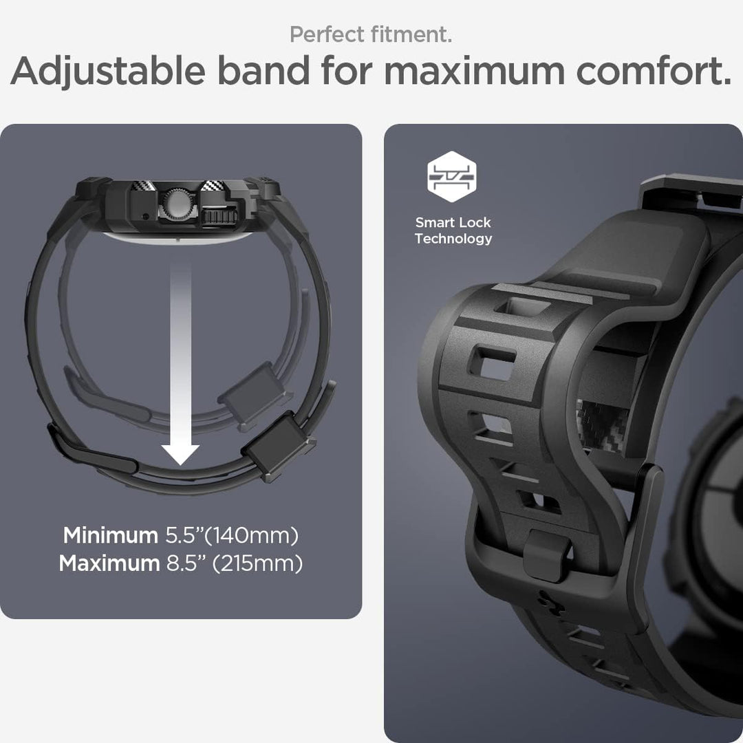 Spigen Rugged Armor Pro Schutzhülle und Armband, kompatibel mit Google Pixel Watch 4/3/2/1, 41 mm Go