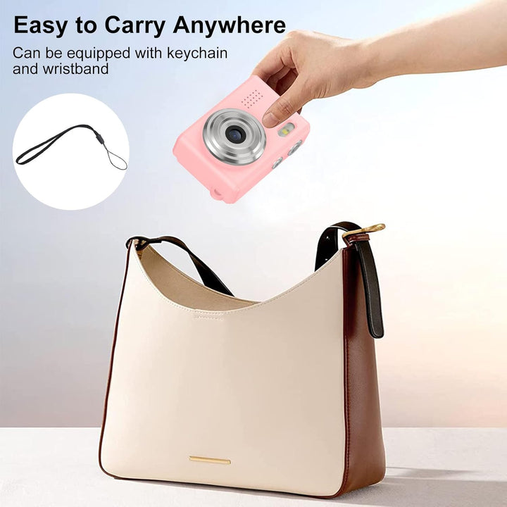 Annadue Keychain Digitalkamera 1080P 12 MP mit 0,96 Zoll Display, 6 Filtern, LED Licht, Tragbarer Re