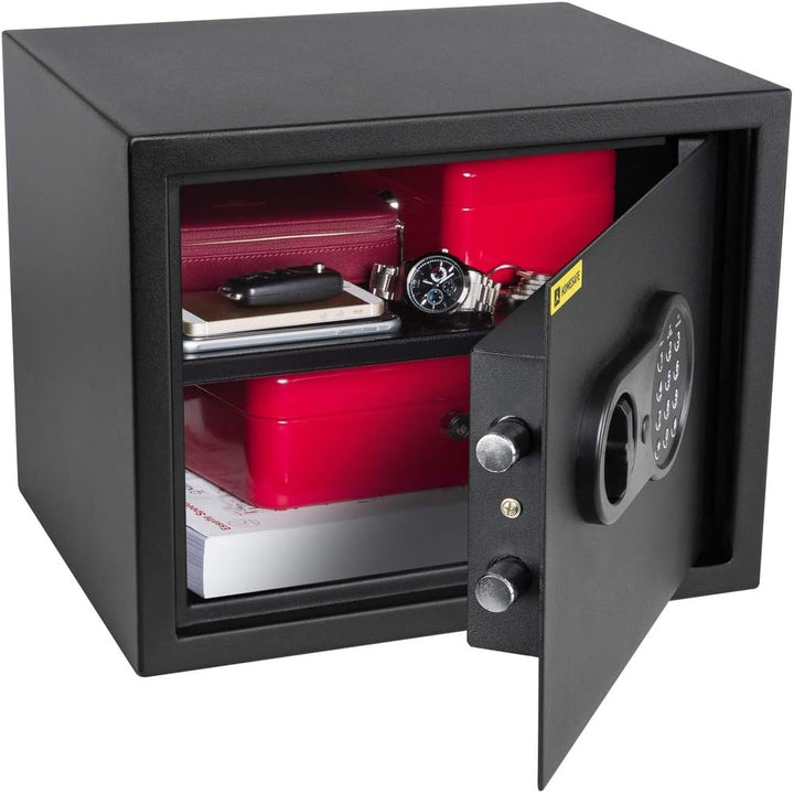 HomeSafe HV30E Möbeltresor mit Elektronikschloss, 30x38x30cm (HxBxT), Digitaler Tresor für Zuhause,