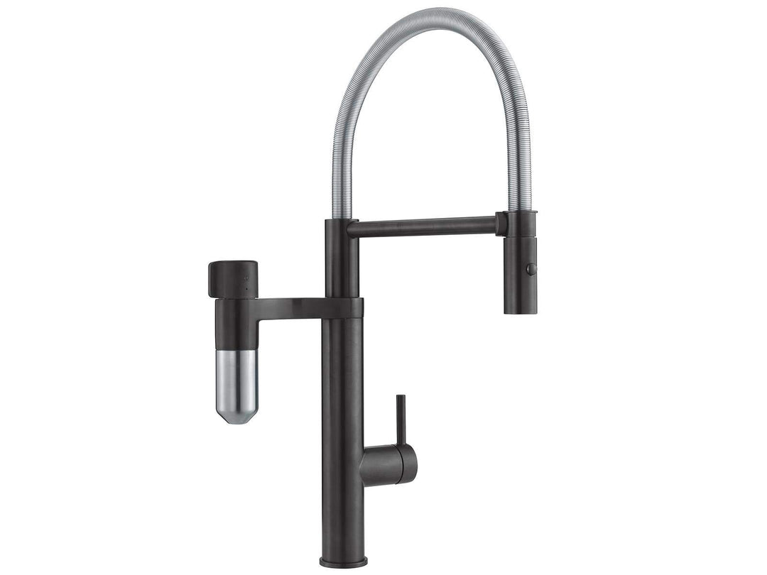 Franke VITAL SEMI-PRO 120.0551.242 Spültischarmatur, Noir Mat/Acier Optique Noir Mat/ Acier Optique