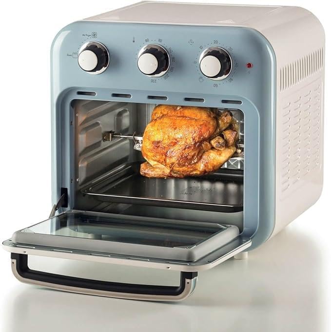 Ariete 4632 Vintage Heissluftfritteuse und Backofen, 1400 W, 2in1, 16 l Fassungsvermögen, inklusive