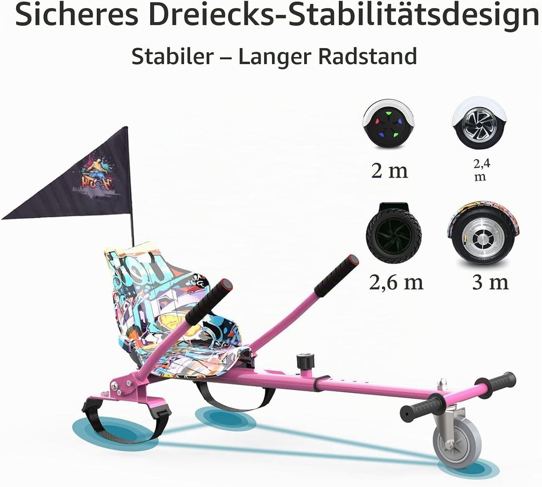 Hoverboards Go Kart, Hoverboards mit Sitzaufsatz Hoverkart,- Verstellbarer Hoverkart-Sitz für elektr