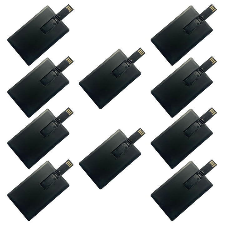 USB-Speicherstick, 8 GB, 10 Stück, Kreditkarten-Design Schwarz 2 GB