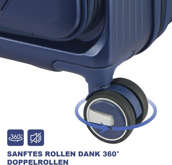 Erweiterbares Hartschalenkoffer Set, mit deutschem Polycarbonat hergestellt, 3-teilig, Spezielles Fr