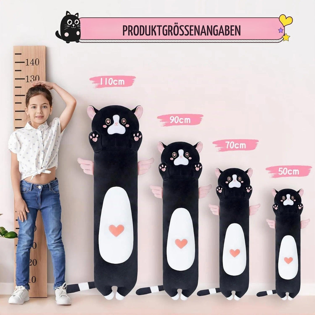 SNOWOLF Angell Cat Weiches Katze Kissen Plüsch Schlafkissen Baumwolle Kätzchen Kissen Kuschelig Gefü