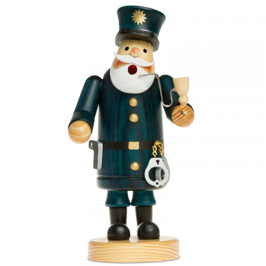 Sikora RM-A Räuchermännchen aus Holz 3 Grössen Verschiedene Motive, Farbe/Modell:A14 blau - Polizist