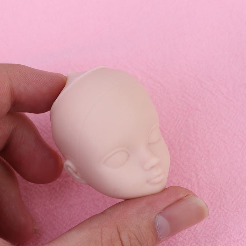Beavorty Puppenkopf 5X3X3Cm Zum Üben Von Make-up Und Basteln Mini Diy Puppengesicht Für Kreative Kin