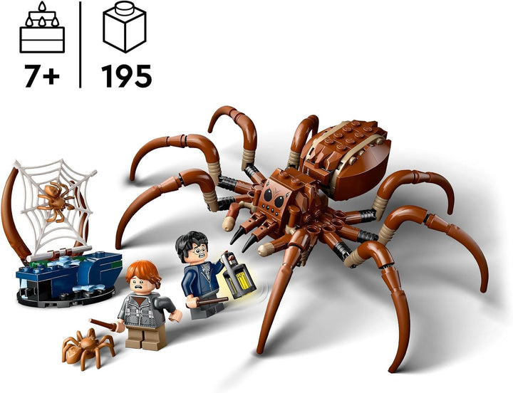 LEGO Harry Potter Aragog im Verbotenen Wald, Fantasy-Spielset mit Spinnen-Figur, Fabelwesen, 2 Minif