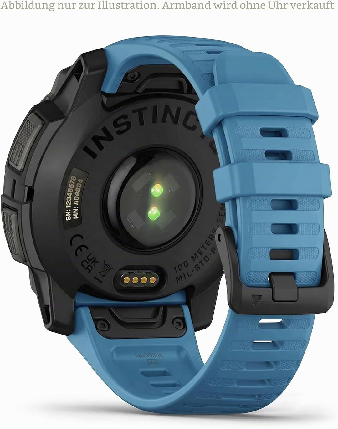 Garmin Quickfit Armband, Silikon, passend für Fenix, Epix, Instinct Serie, Forerunner 745/945/955, M