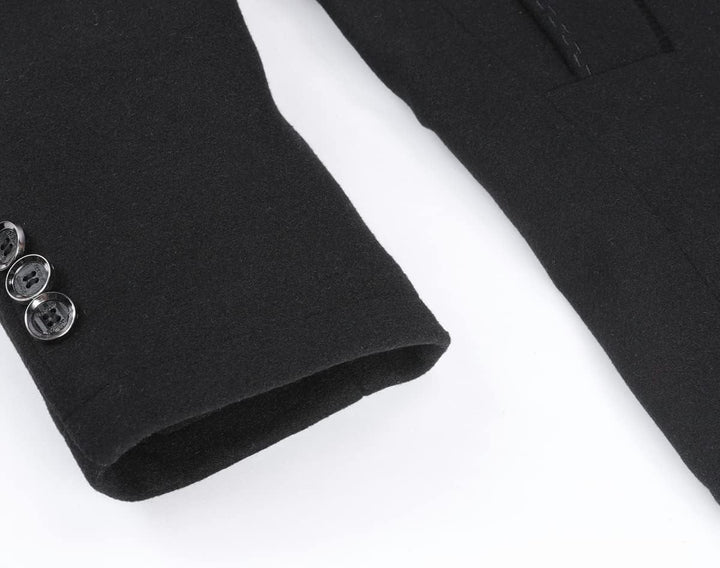 YOUTHUP Herren Mantel mit Steppweste Winter Wollmantel Wolle Slim Fit Übergangsmantel Outdoor Winter