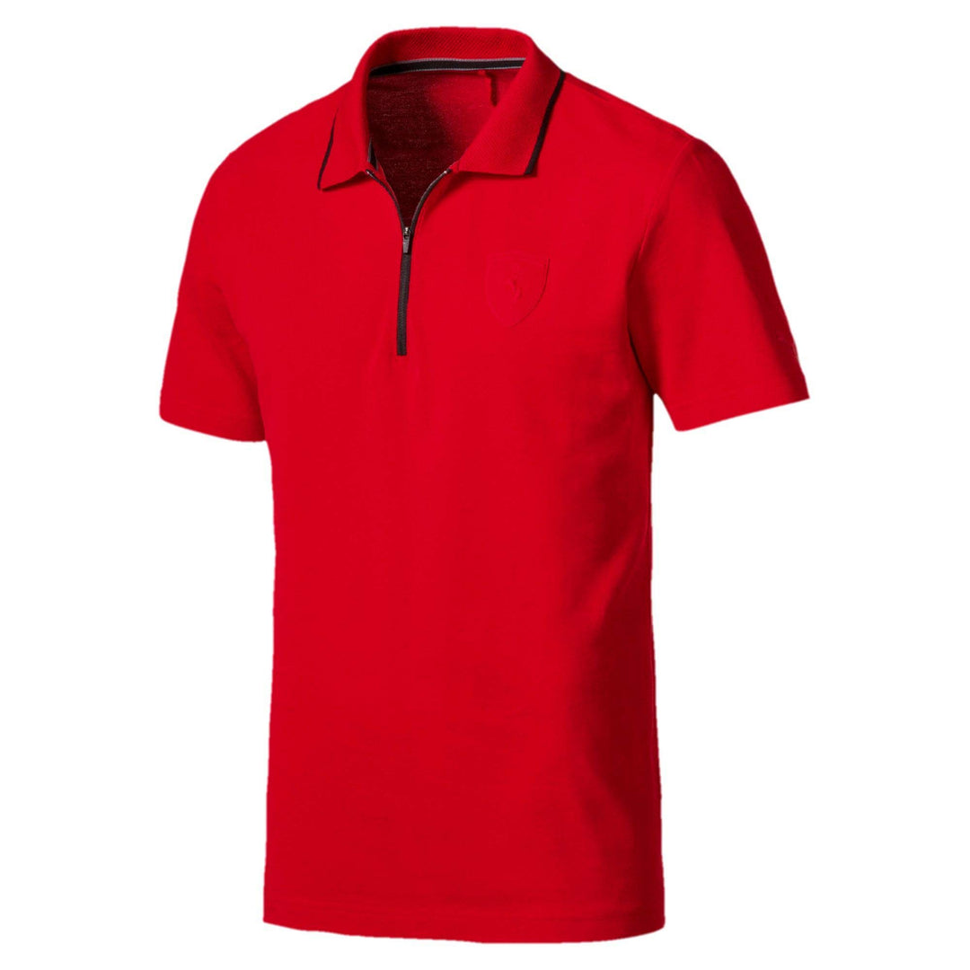 PUMA Ferrari Herren Polo Medium 44/46 Rot, Medium 44/46 Rot