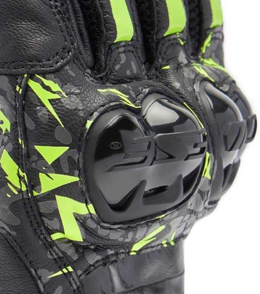 Dainese - Mig 3 Unisex Gloves, Leder-Motorradhandschuhe, Knöchelschutz, Touchscreen, für Männer und