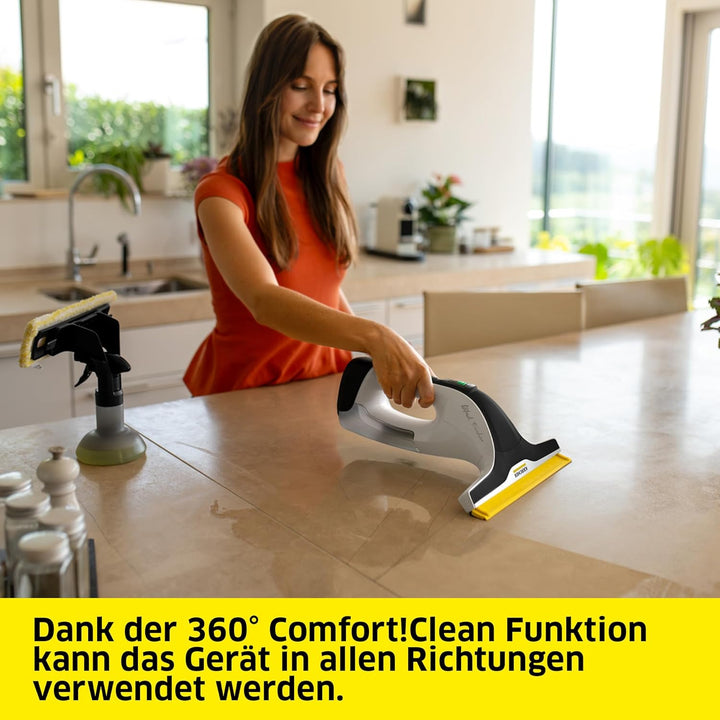 KÄRCHER Akku-Fenstersauger WV 8 Signature Line mit Xtra!Flex® Silikonlippe, Akkulaufzeit: 55 min, Sc
