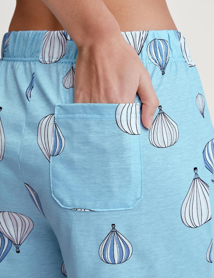 CALIDA Favourites Shorts Damen, aus 100% Baumwolle 40W Cascade Blue, 40W Cascade Blue