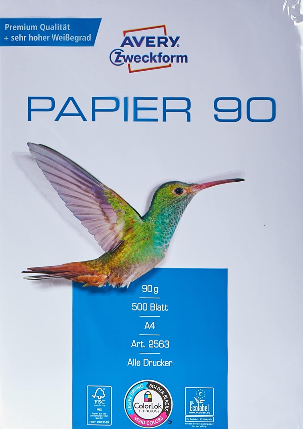 Epson EcoTank ET-4800 4-in-1 Tinten-Multifunktionsgerät &amp; Avery Zweckform 2563 Drucker-/Kopierpapier