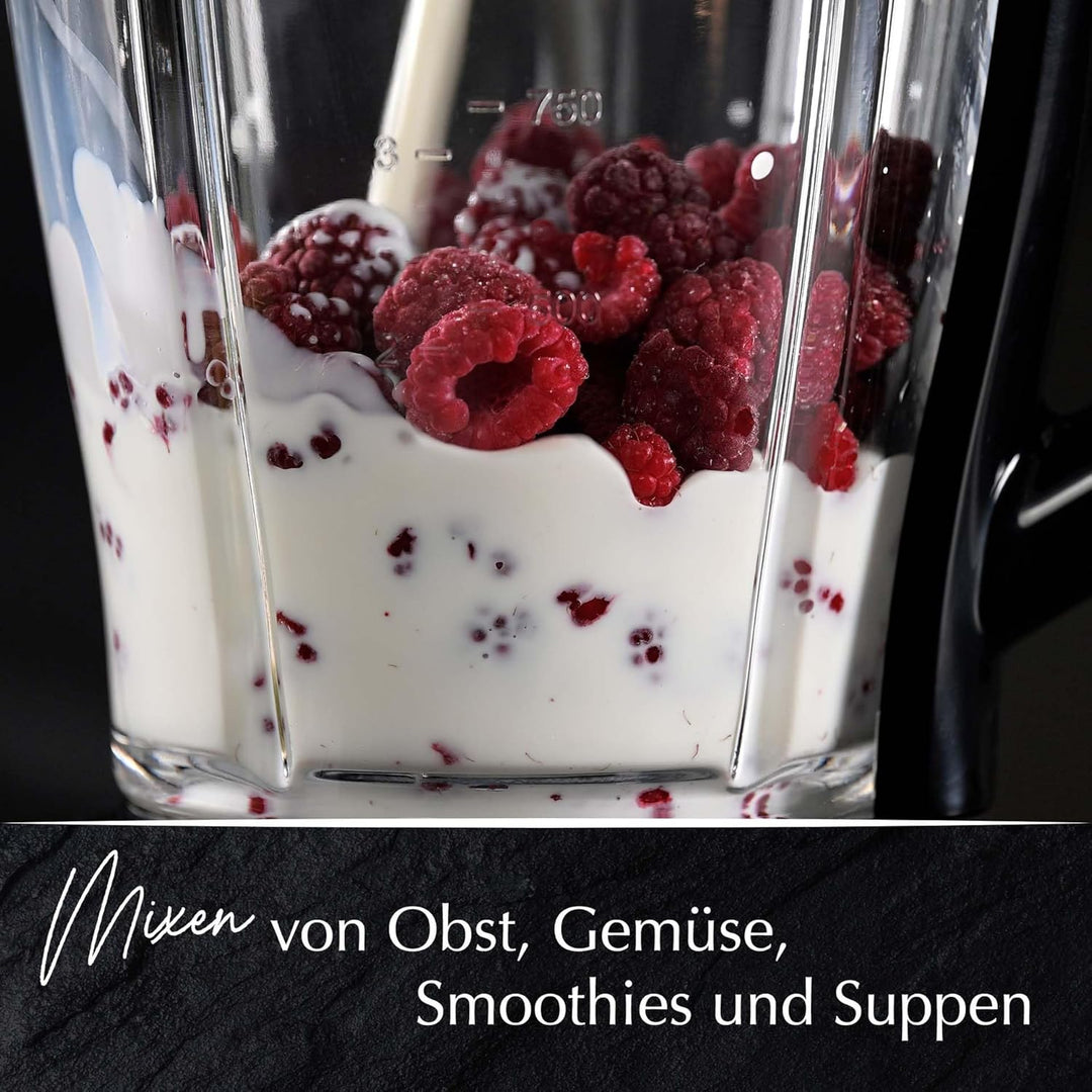 Stanley Rogers - Standmixer und Smoothie Maker, 600W mit 1,5L Glasbehälter, inklusive To go Trinkfla