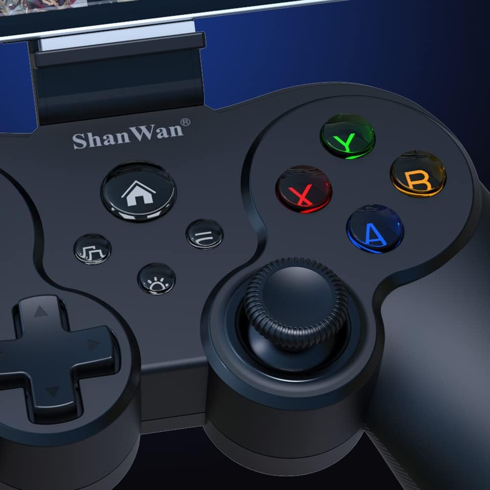 ShanWan Smartphone Controller für Android/iOS, Handy Controller mit Halterung, Bluetooth Mobile Gami