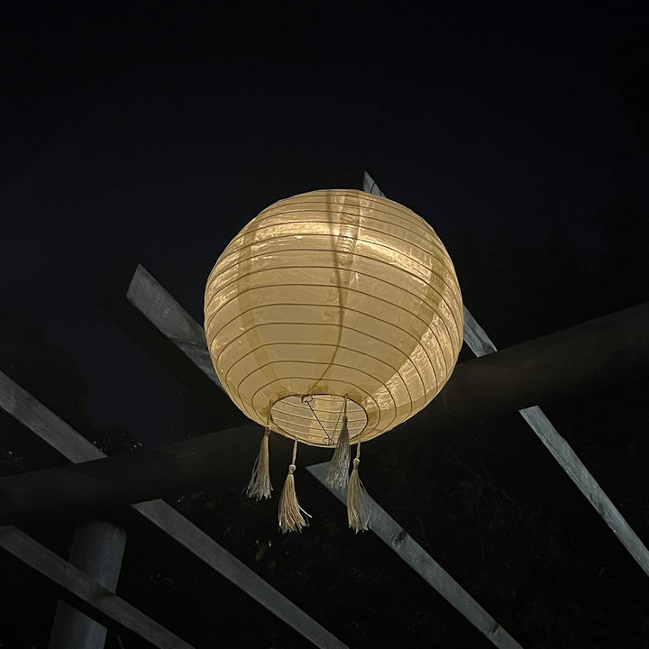 Solar Lampions Aussen Wetterfest，Himmel 3 Stücke Solar LED Laterne Wasserdicht Nylon Hängende Garten