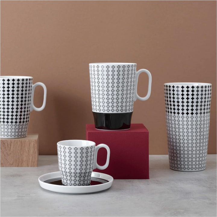 RITZENHOFF 3721003 Espresso-Tasse 95 ml – Serie Genussklasse Nr. 3 Set mit Untertasse, aus Porzellan