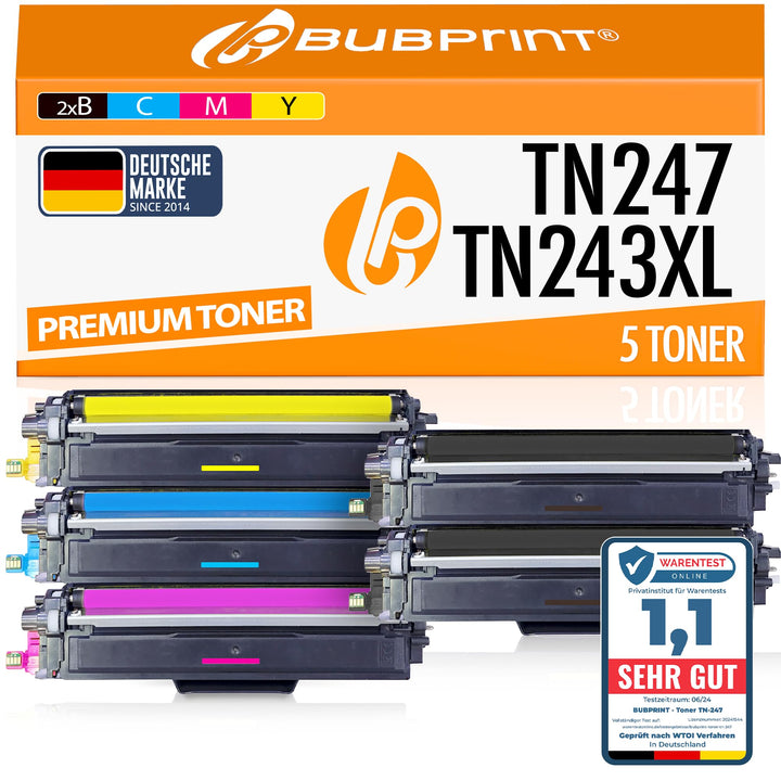 TN-247 kompatibel als Ersatz für Toner Brother TN-243CMYK TN247 für Brother MFC-L3750CDW DCP-L3550CD