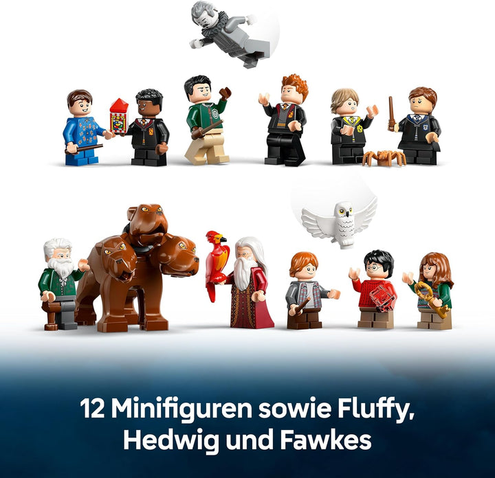 LEGO Harry Potter Schloss Hogwarts: Der Hauptturm - Spielzeug mit fliegendem Schlüssel, Zauberschach