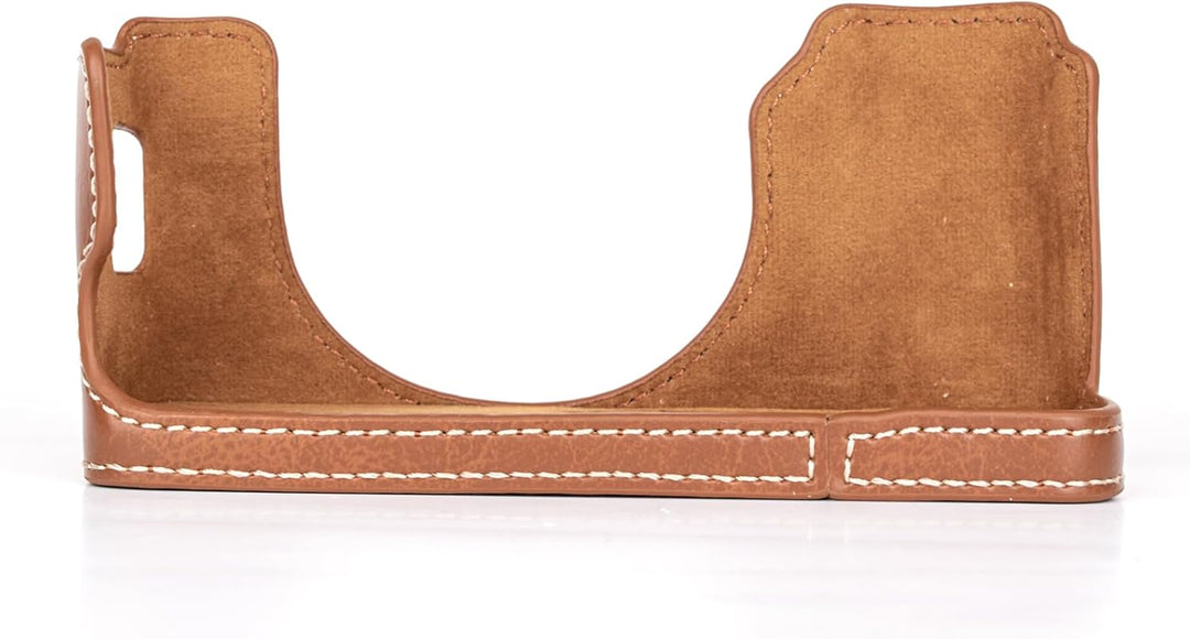 MUZIRI KINOKOO PU Leder Tasche für Fuji X100VI, schützende Halbhülle, kompatibel mit Fujifilm X100VI